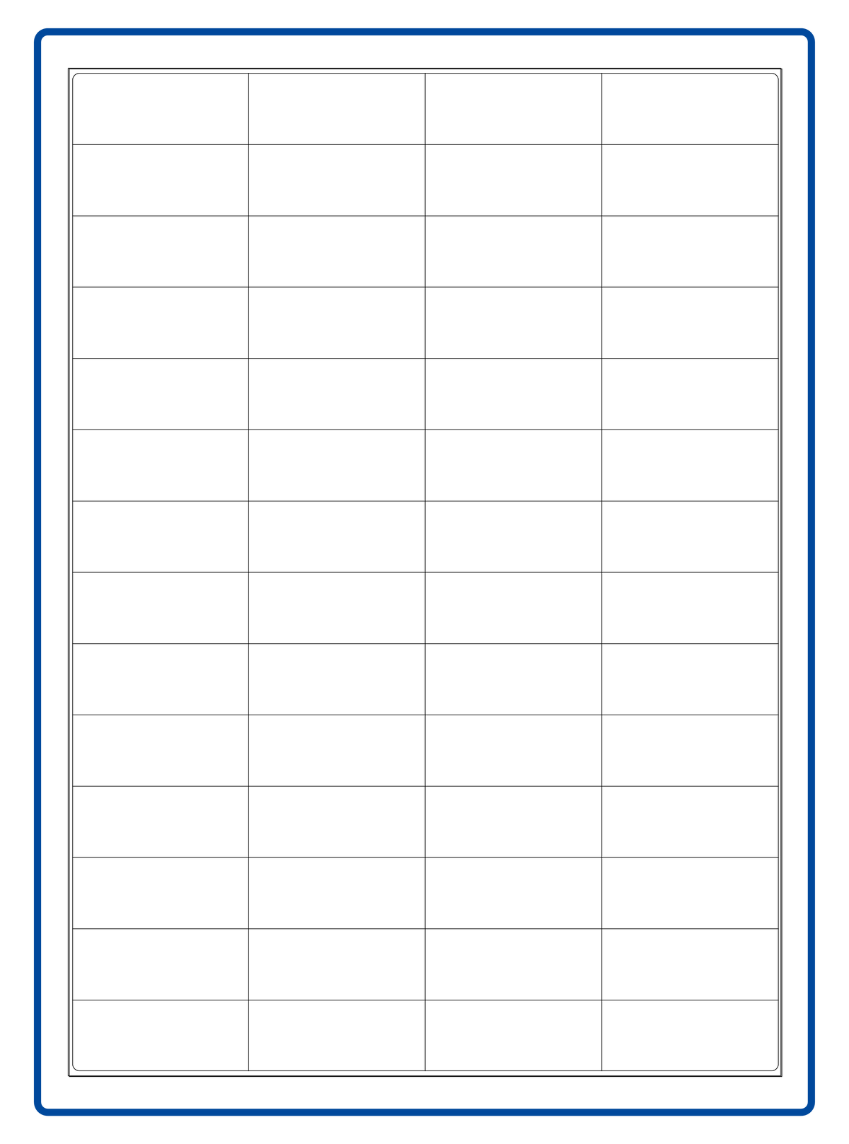 52 × 21 mm (56 per vel)