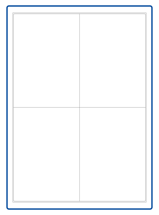 Verzendetiketten 105 × 148 mm - 4 per vel – geschikt voor PostNL, DHL, DPD, UPS & GLS