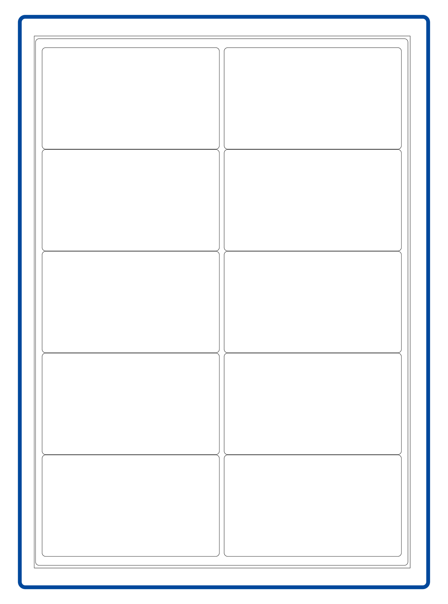 99,1 × 56,8 mm (10 per vel)
