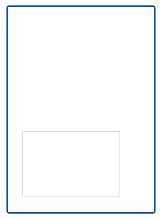 Pakbon met label 150 x 100 mm